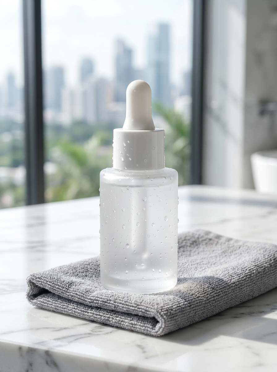 Imported Frosted Bottle With White Dropper - 30ML