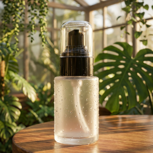 Imported Frosted Bottle With Black Pump - 30ML