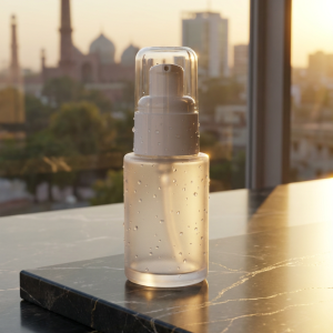 Imported Frosted Bottle With White Pump - 30ML