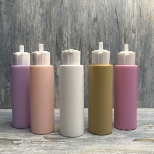 Turret Cap White with 100ml colored bottles