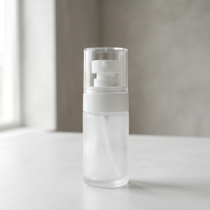Umbrella Lotion Pump White - With 30ML Frosted Bottle