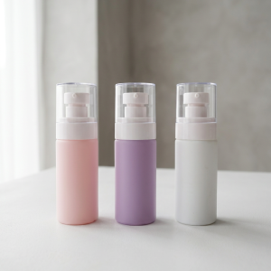 Umbrella Lotion Pump White With - 50Ml Colored Bottles