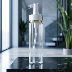 Transparent Bottle With Acrylic Pump - 200ML