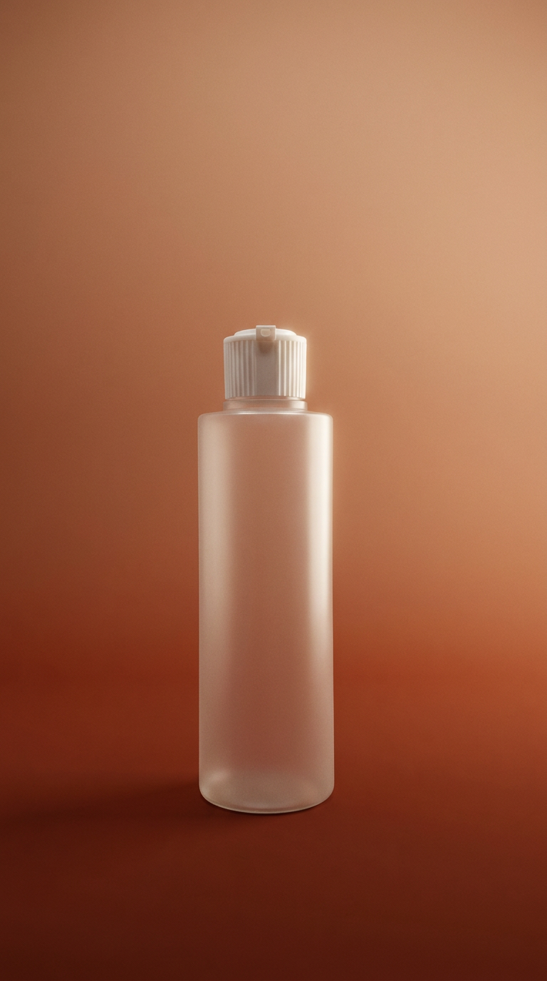 Frosted Bottle With Turret Cap - 150ML White