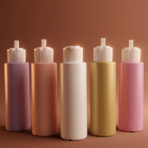 Turret Cap White With - 100ML Colored Bottles