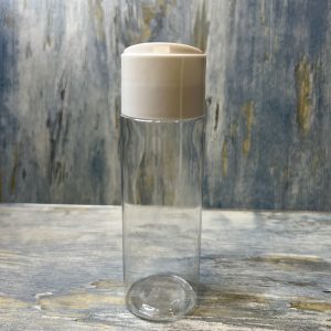 Transparent Bottle With Imported Press Cap - 220ML