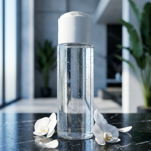 Transparent Bottle With Imported Press Cap - 220ML