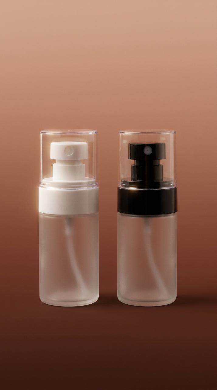 Umbrella Spray Pump With - 30Ml Frosted Bottles